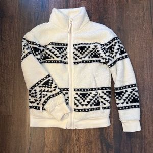 Anthropologie FAHERTY B. Yellowtail fleece zip up jacket